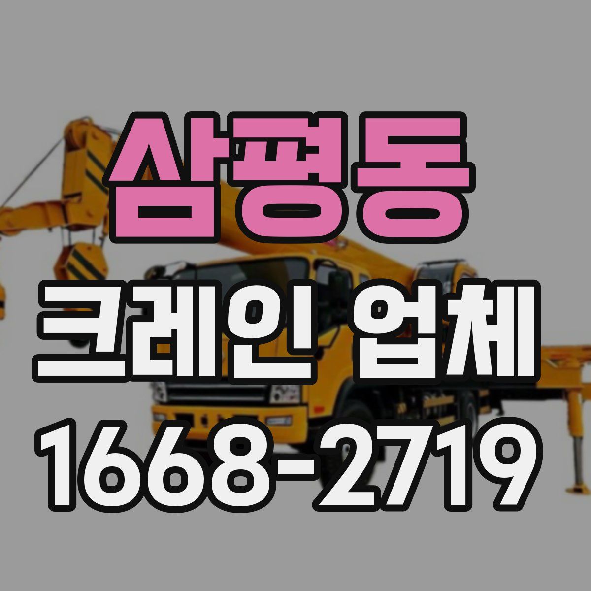 삼평동 크레인 업체