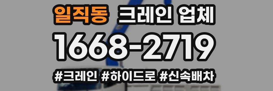 일직동 크레인 업체