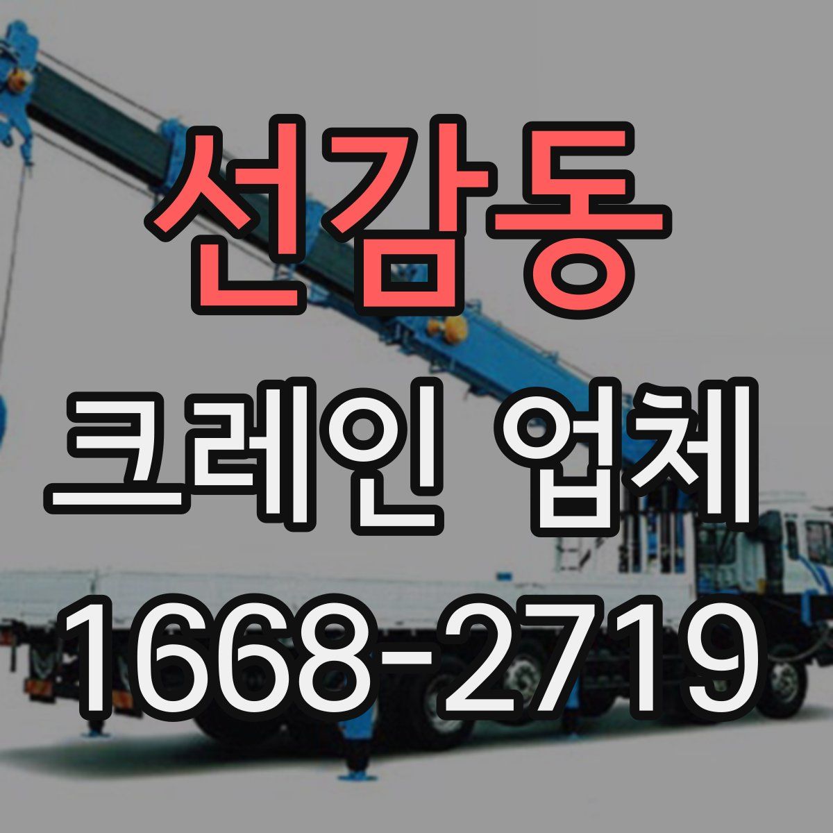 선감동 크레인 업체
