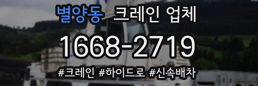 별양동 크레인 업체