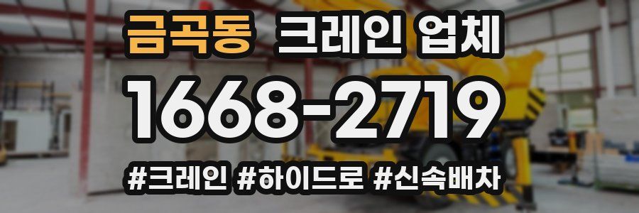 금곡동 크레인 업체