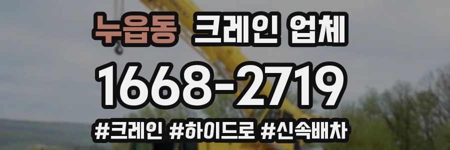 누읍동 크레인 업체
