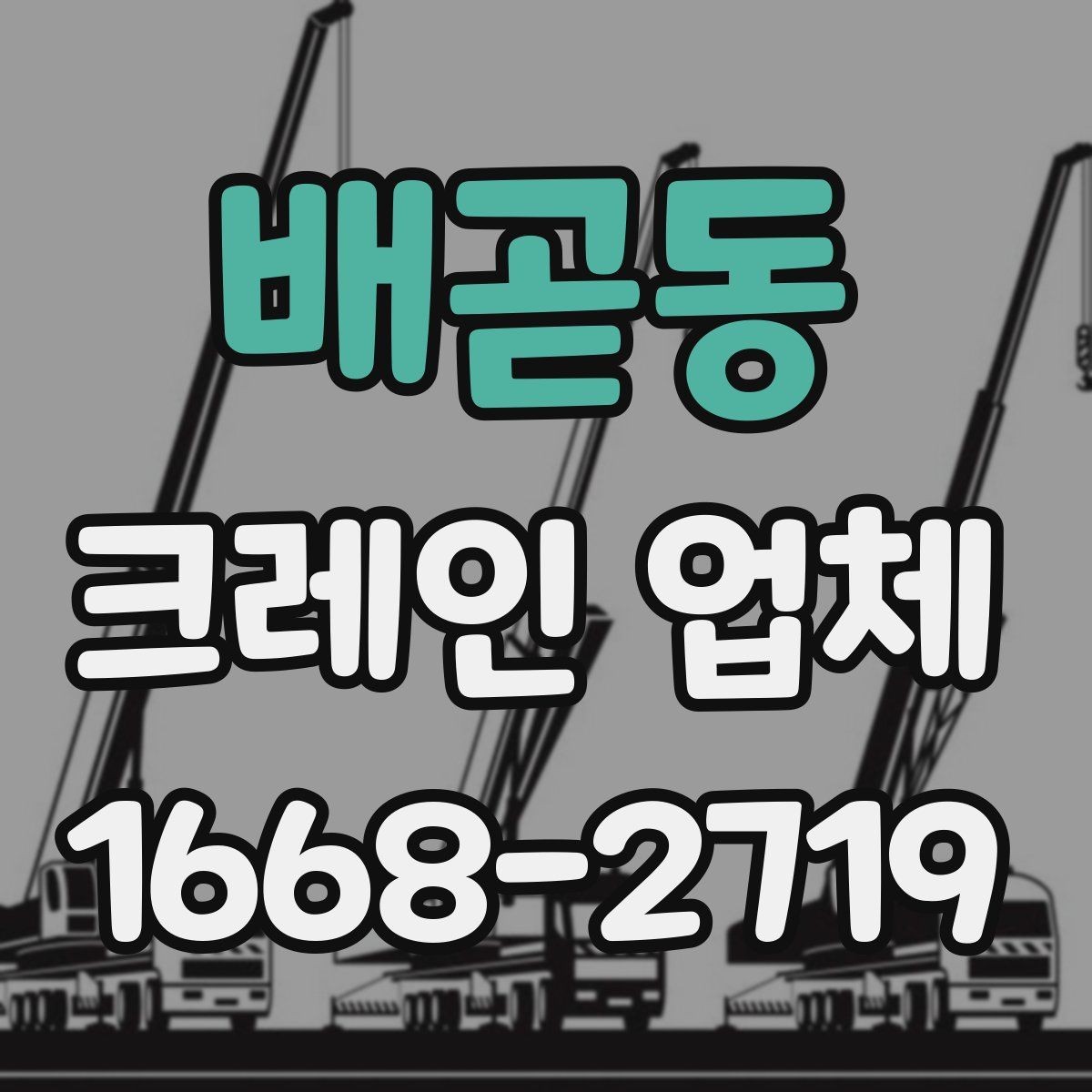 배곧동 크레인 업체 장비별 사용 상황 비교