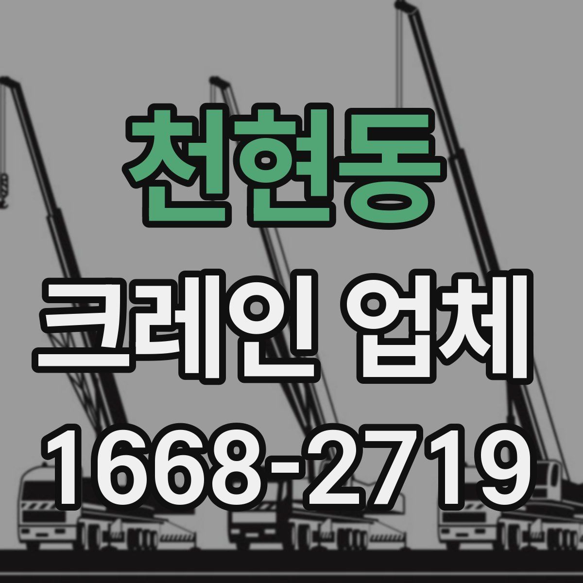 천현동 크레인 업체