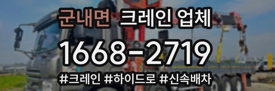 군내면 크레인 업체