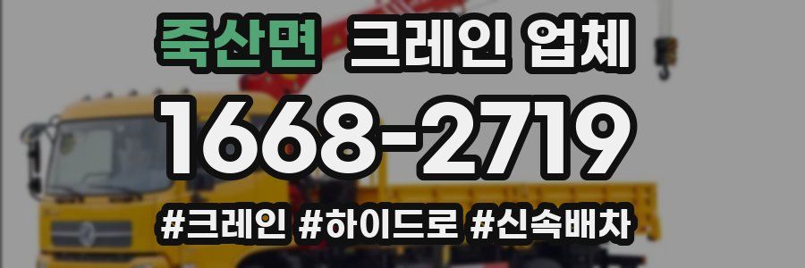 죽산면 크레인 업체