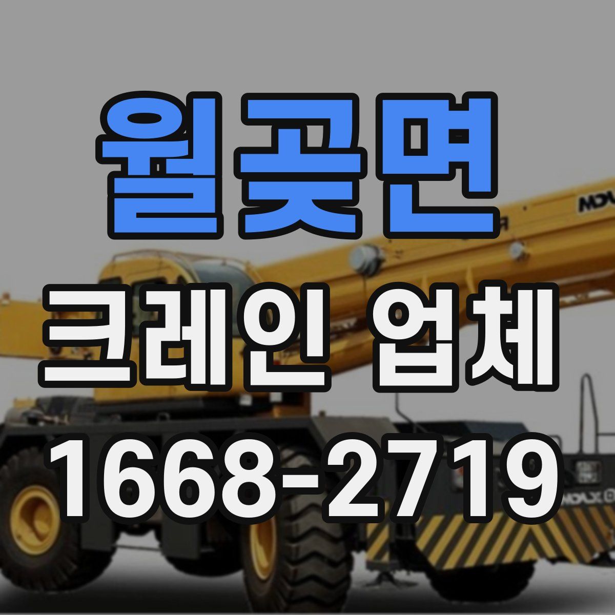 월곶면 크레인 업체