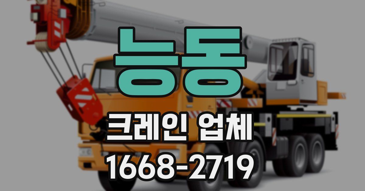 능동 크레인 업체