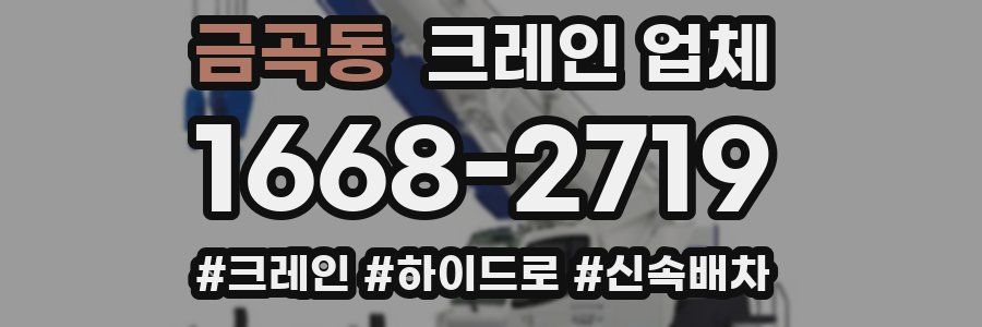 금곡동 크레인 업체