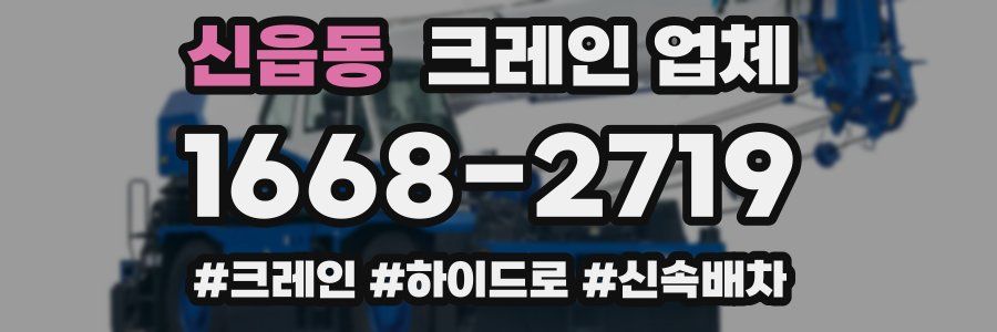 신읍동 크레인 업체