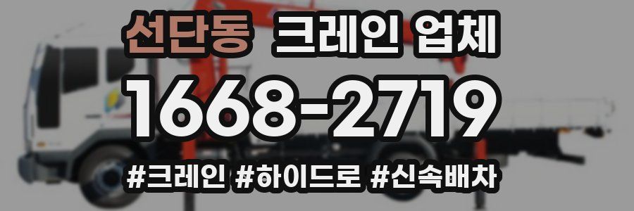 선단동 크레인 업체