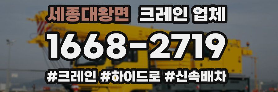 세종대왕면 크레인 업체