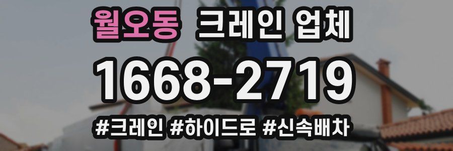 월오동 크레인 업체