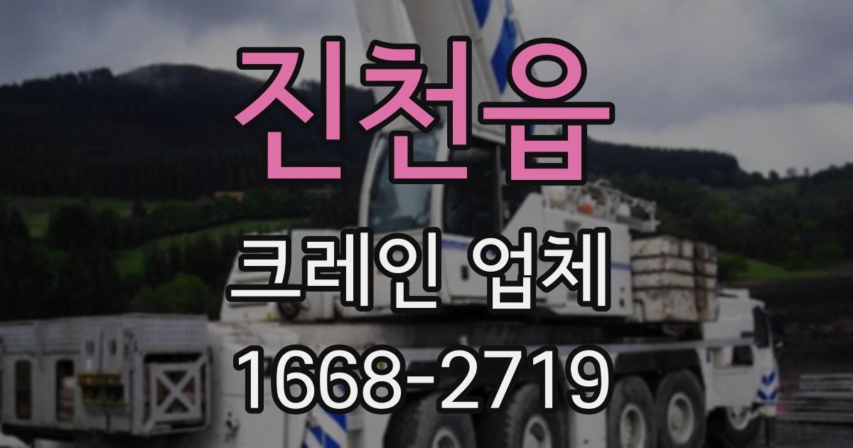 진천읍 크레인 업체