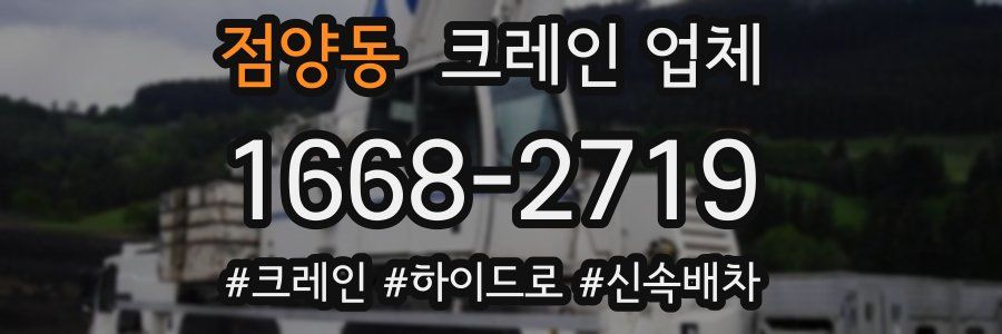 점양동 크레인 업체