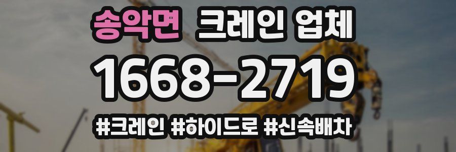 송악면 크레인 업체