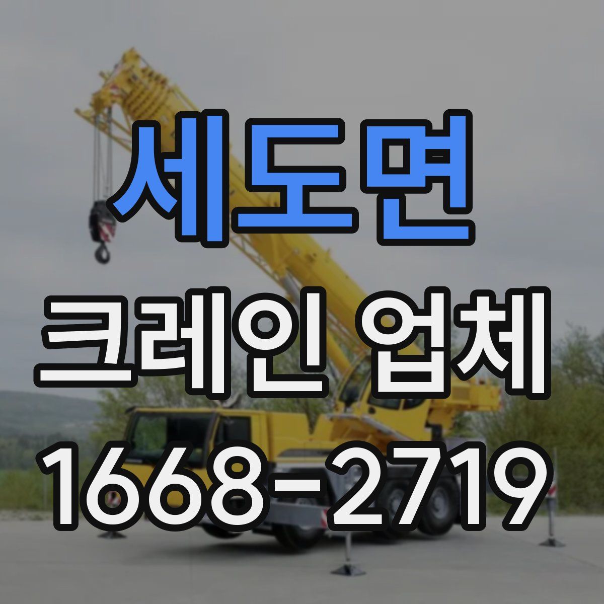세도면 크레인 업체