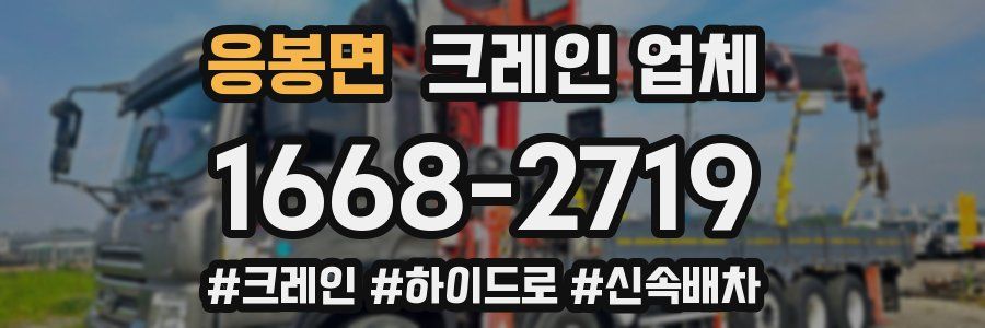 응봉면 크레인 업체