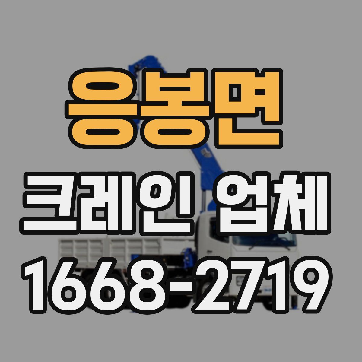 응봉면 크레인 업체