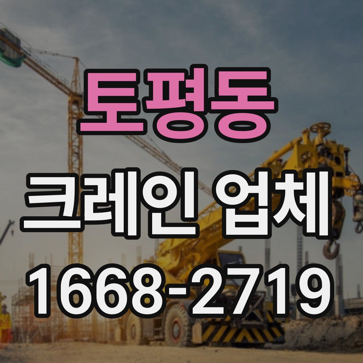 토평동 크레인 업체