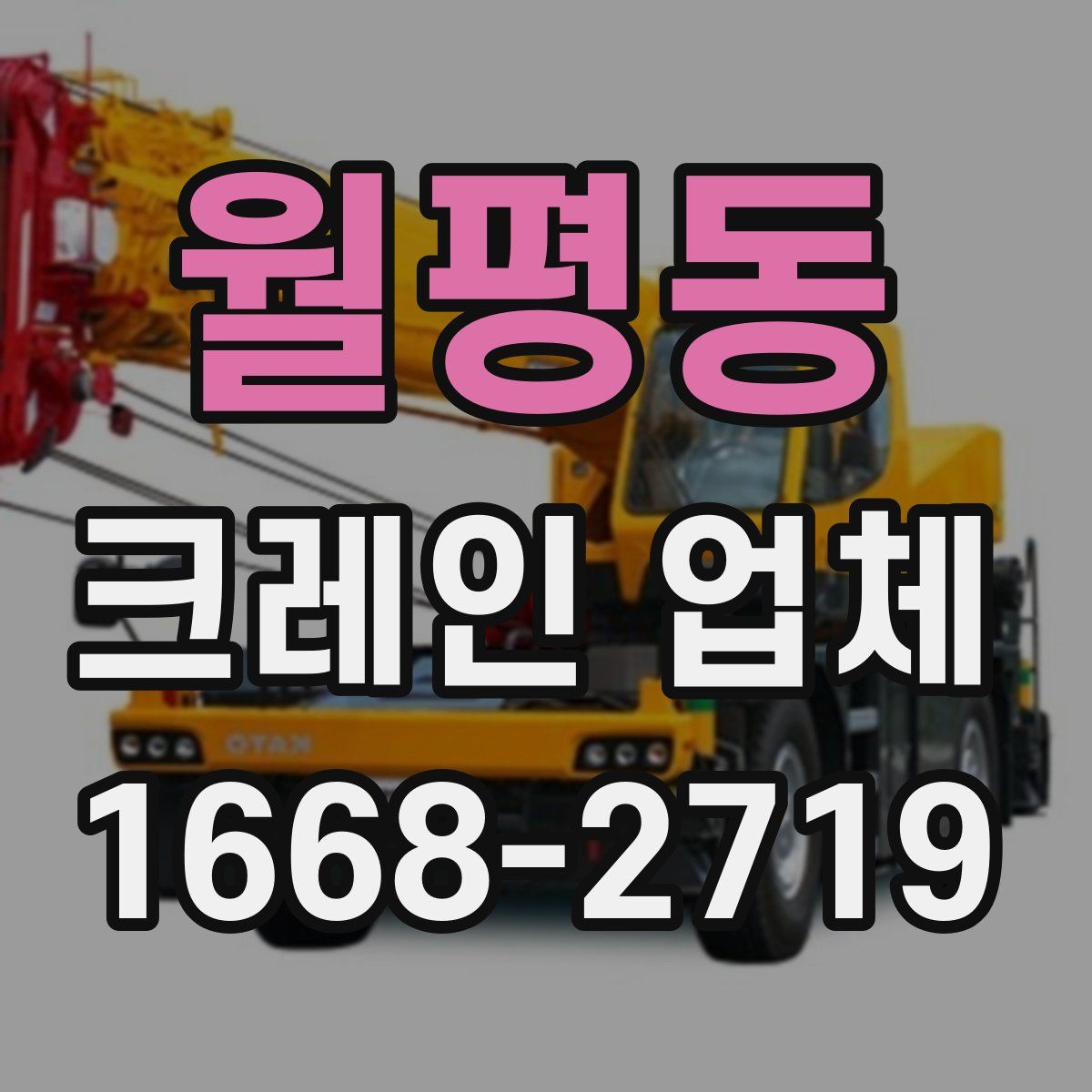 월평동 크레인 업체