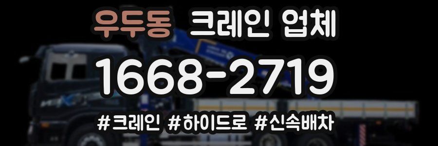 우두동 크레인 업체