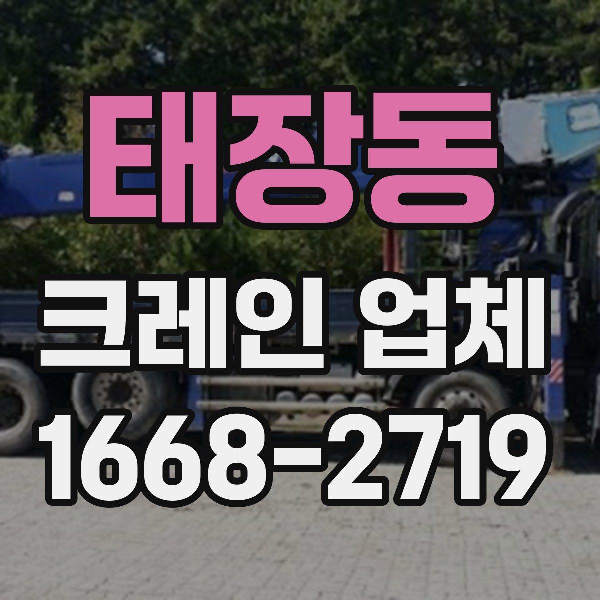 태장동 크레인 업체