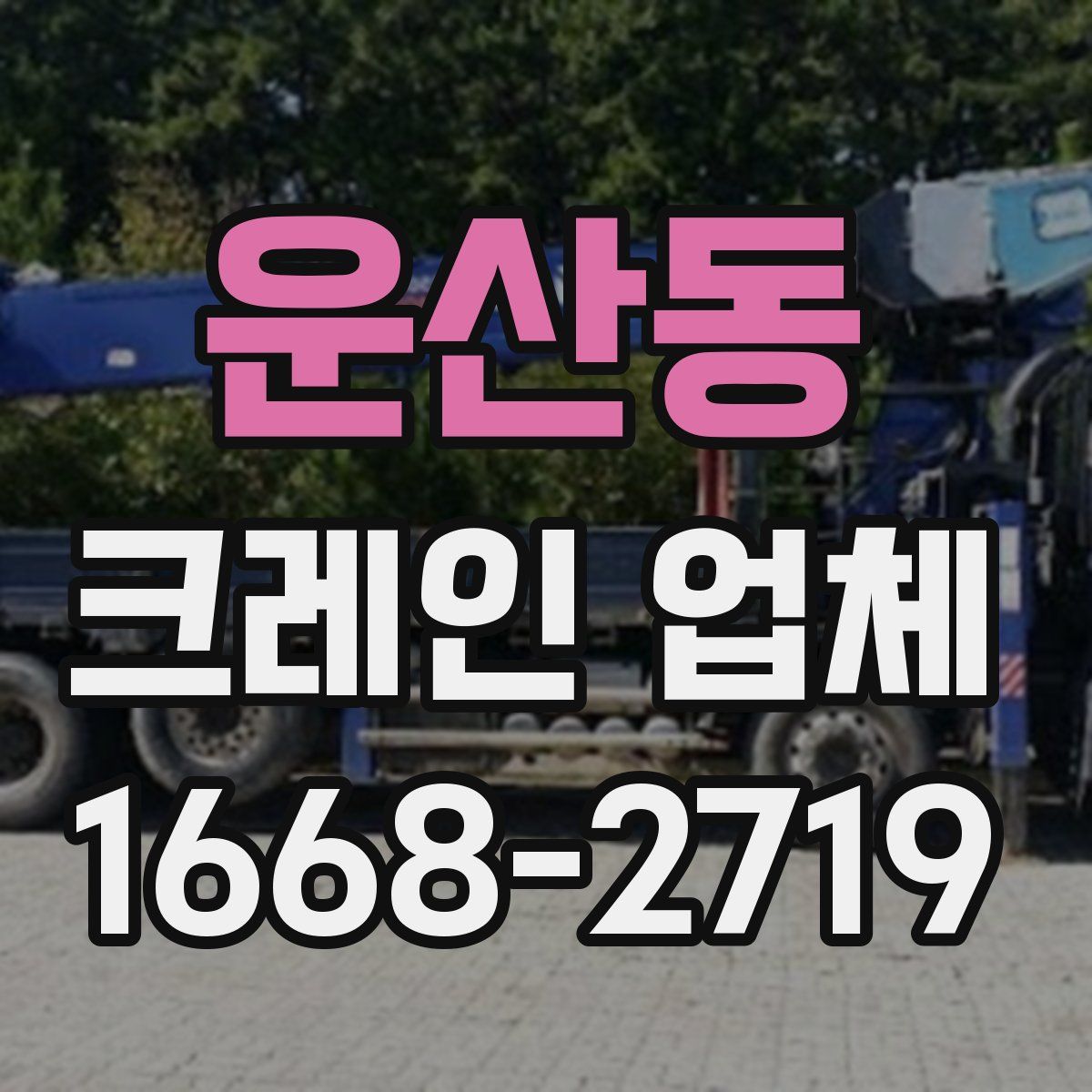 운산동 크레인 업체