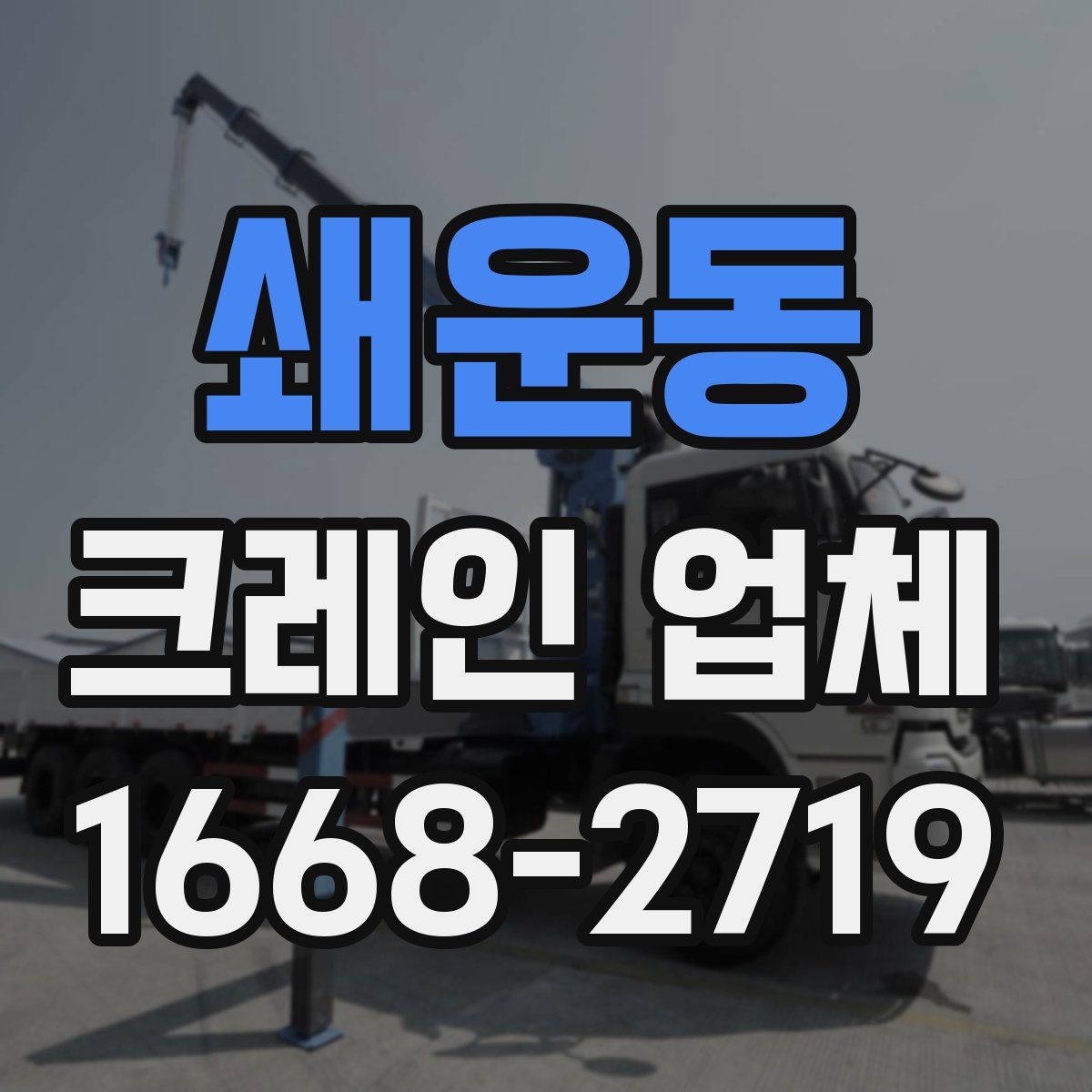 쇄운동 크레인 업체