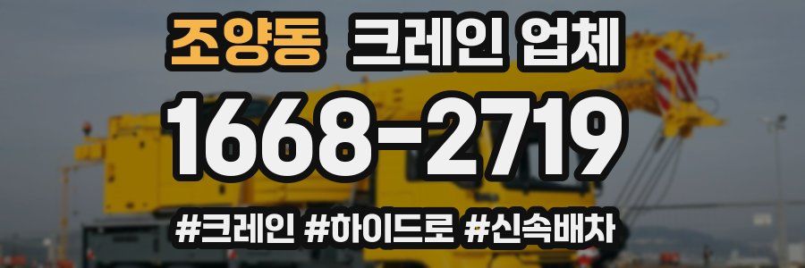 조양동 크레인 업체