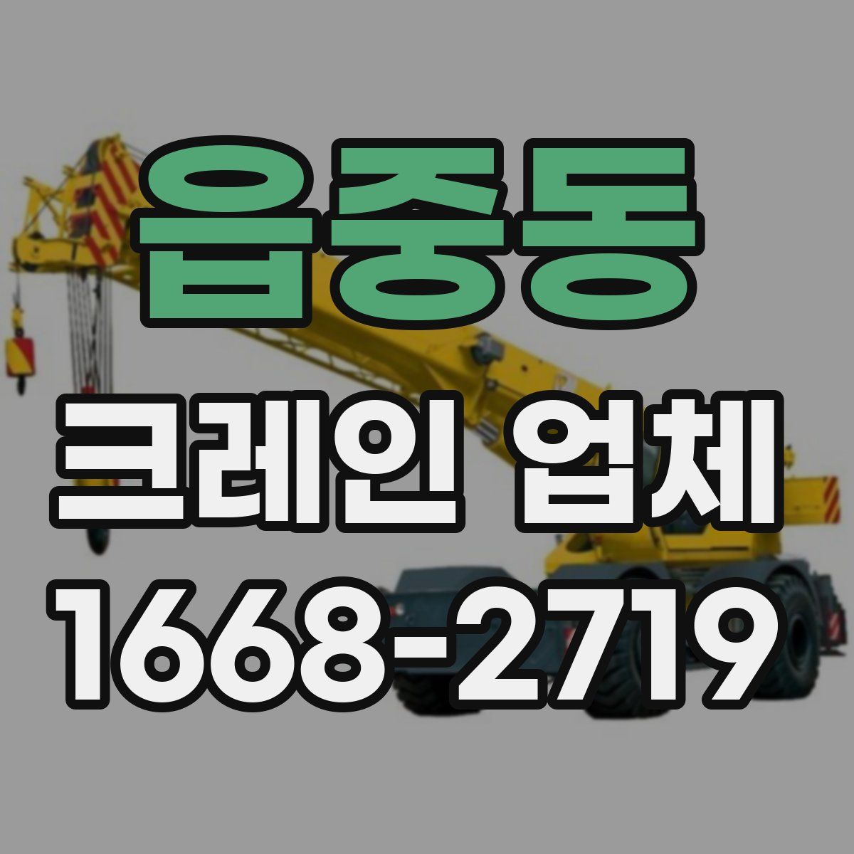 읍중동 크레인 업체