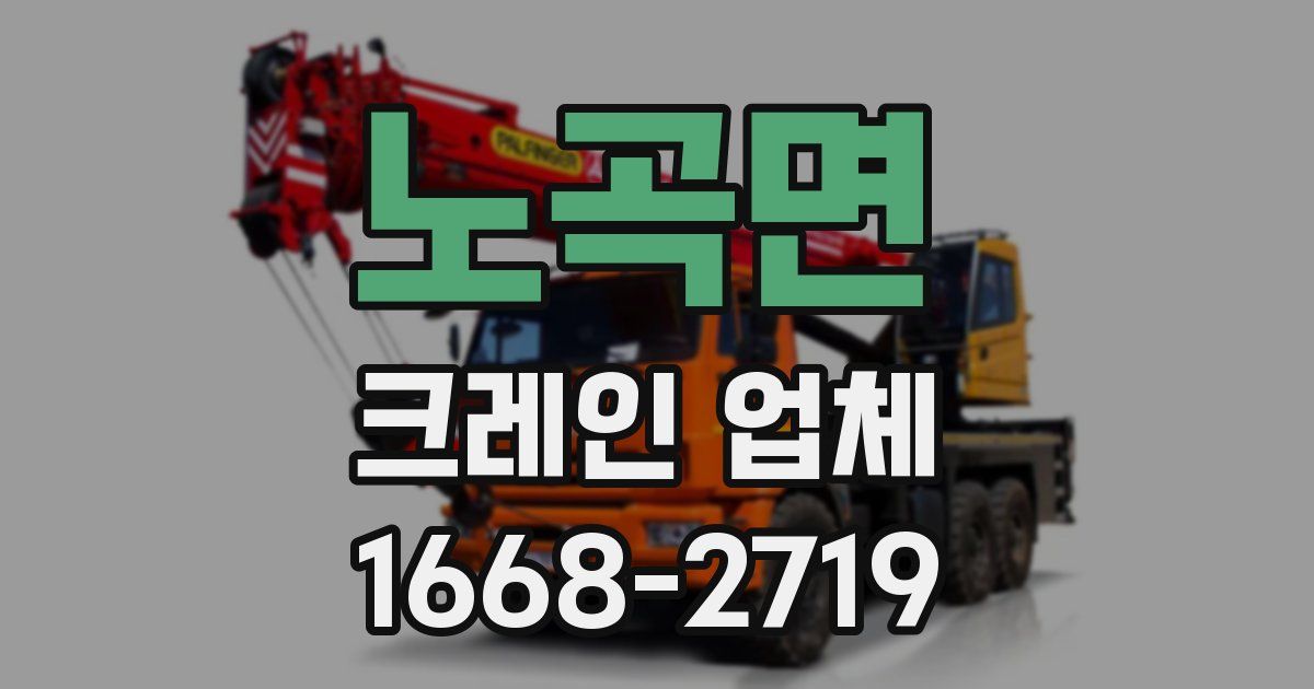노곡면 크레인 업체