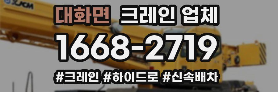 대화면 크레인 업체