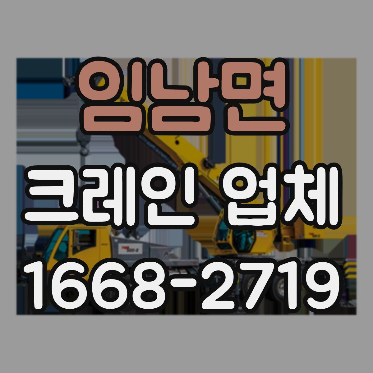 임남면 크레인 업체