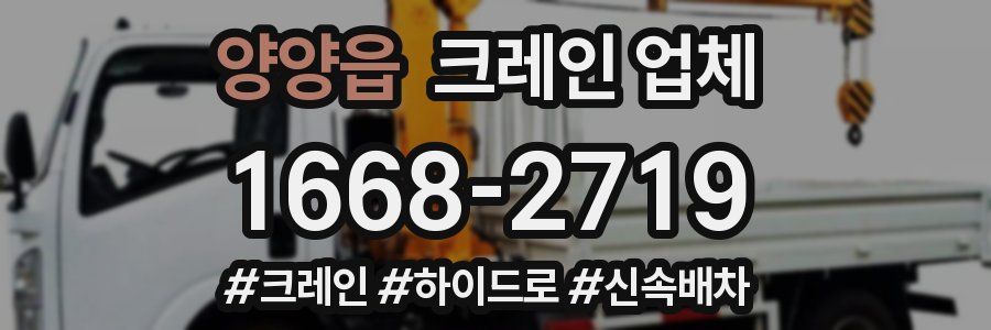 양양읍 크레인 업체