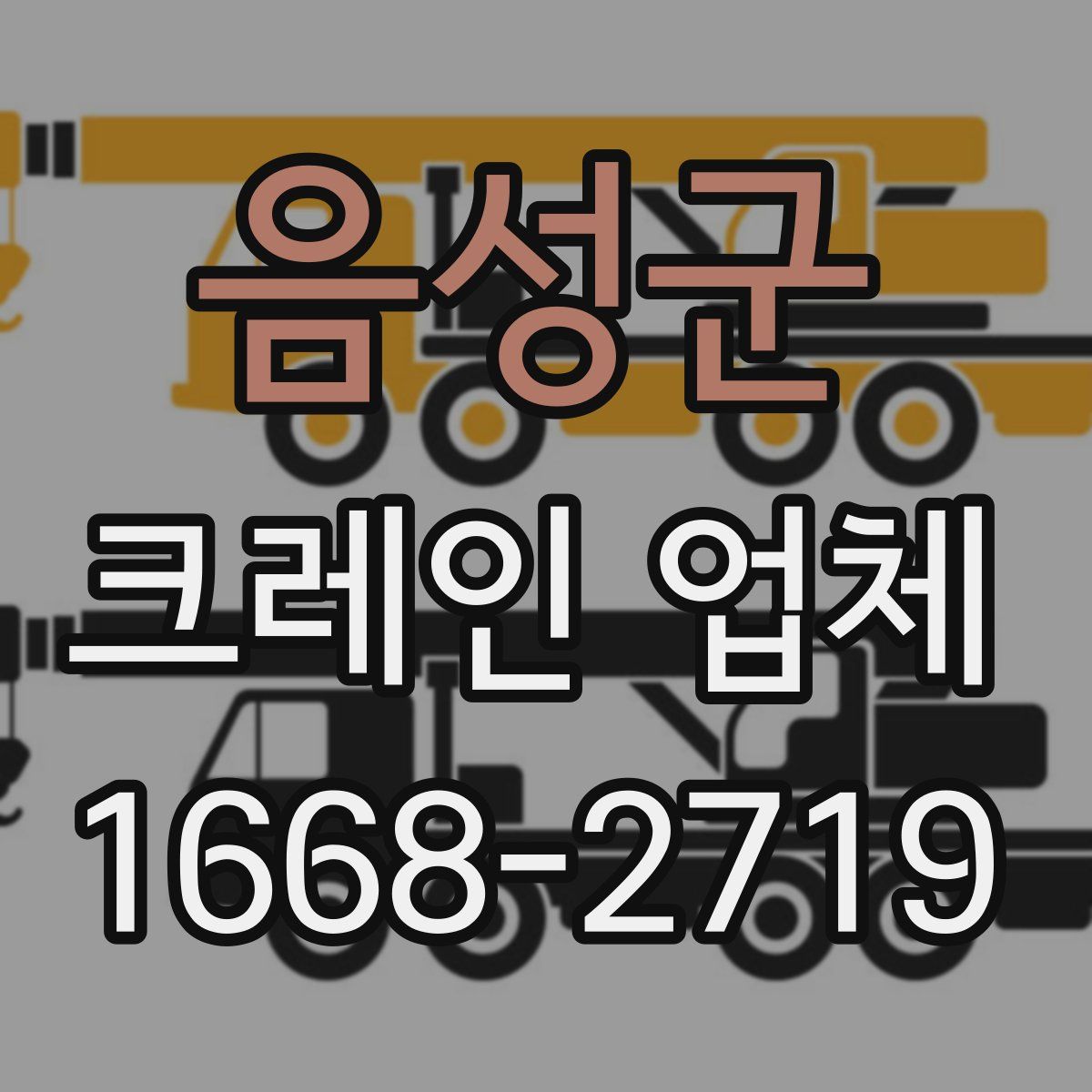 음성군 크레인 업체