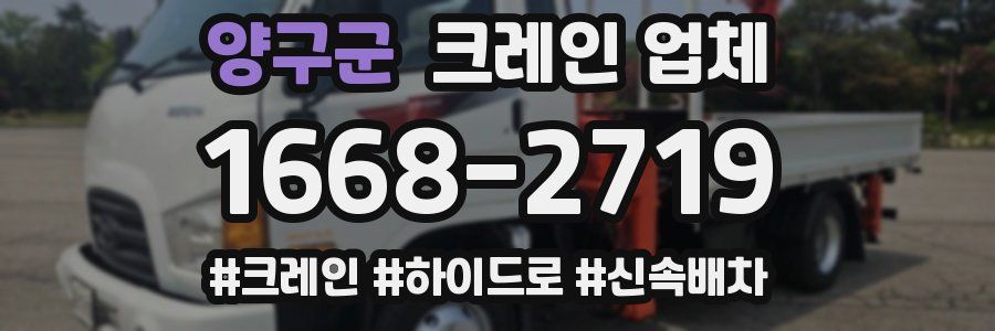 양구군 크레인 업체