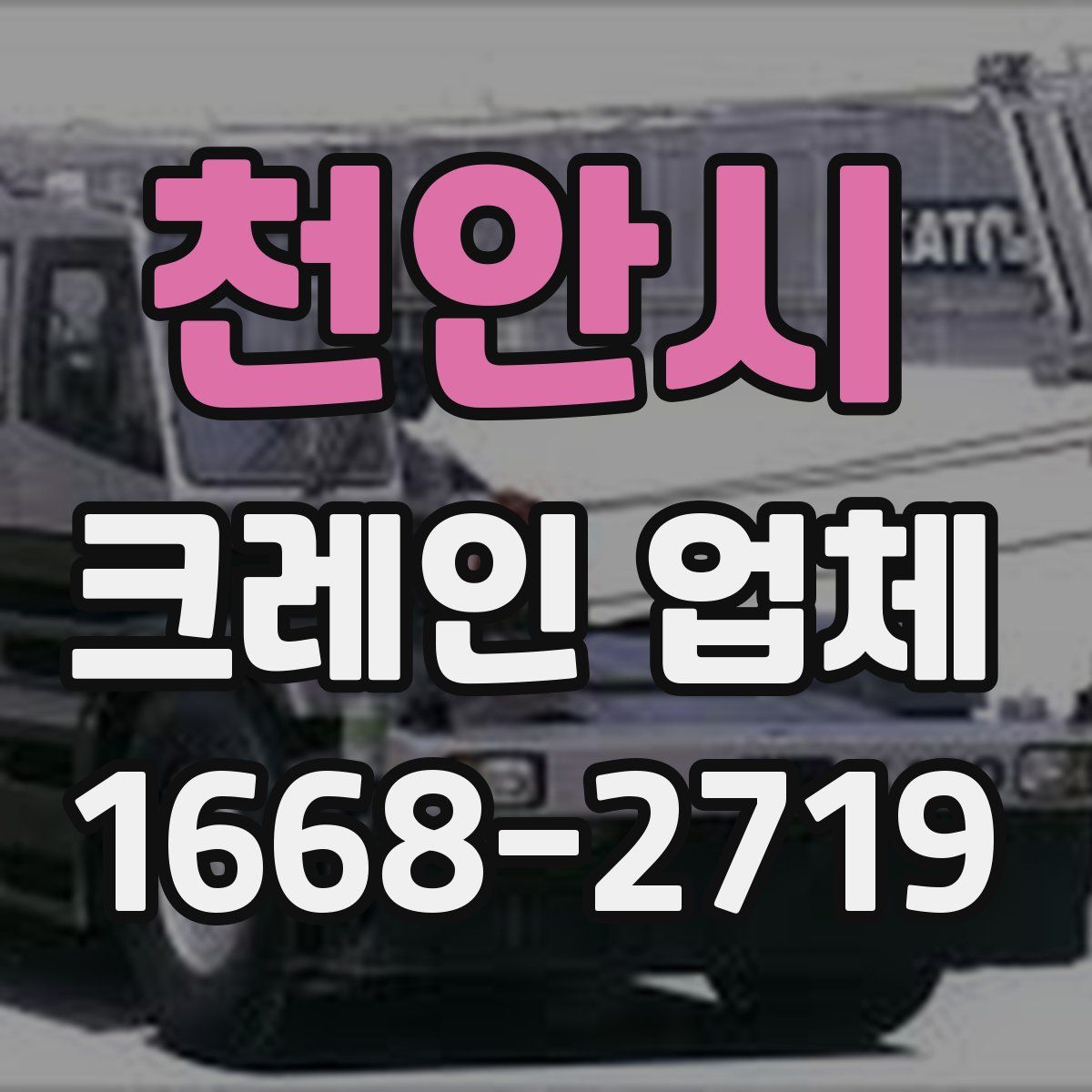 천안시 크레인 업체