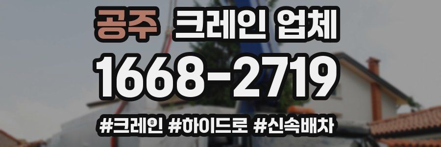 공주 크레인 업체