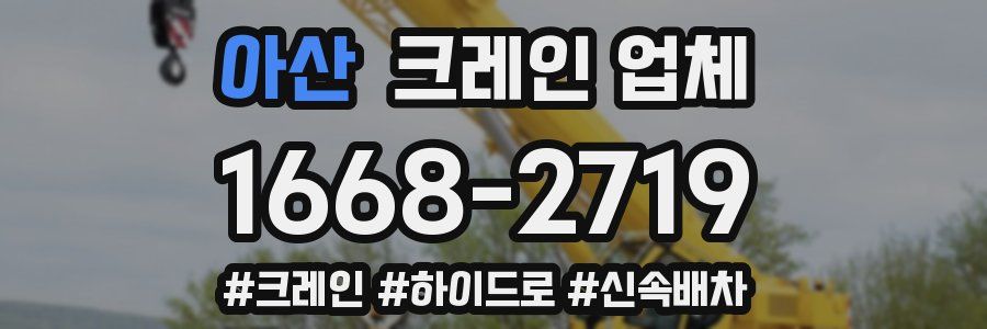 아산 크레인 업체