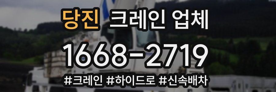당진 크레인 업체