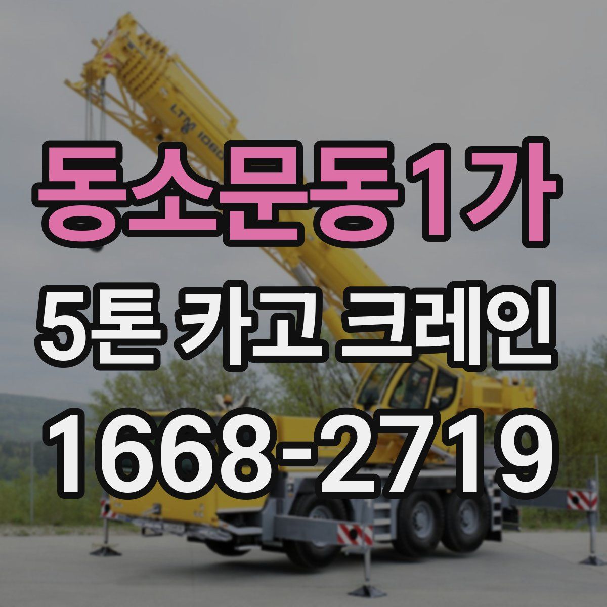 동소문동1가 5톤 카고 크레인