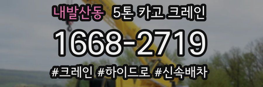 내발산동 5톤 카고 크레인