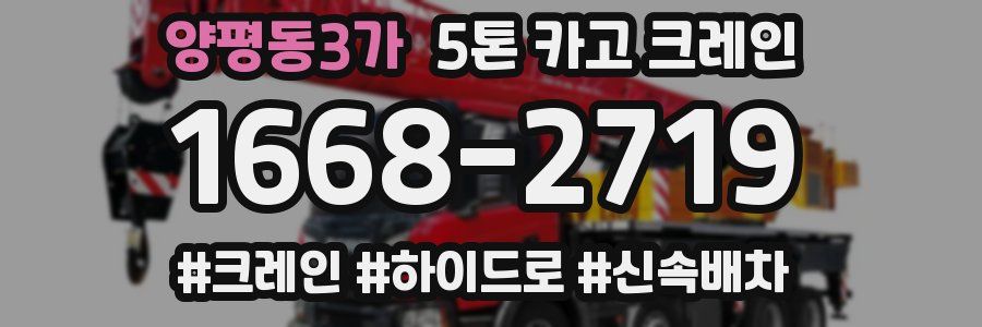 양평동3가 5톤 카고 크레인