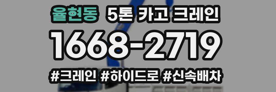 율현동 5톤 카고 크레인