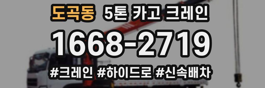 도곡동 5톤 카고 크레인