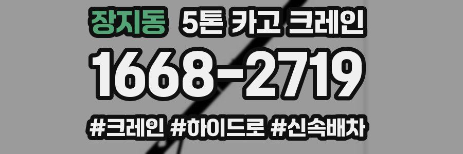 장지동 5톤 카고 크레인