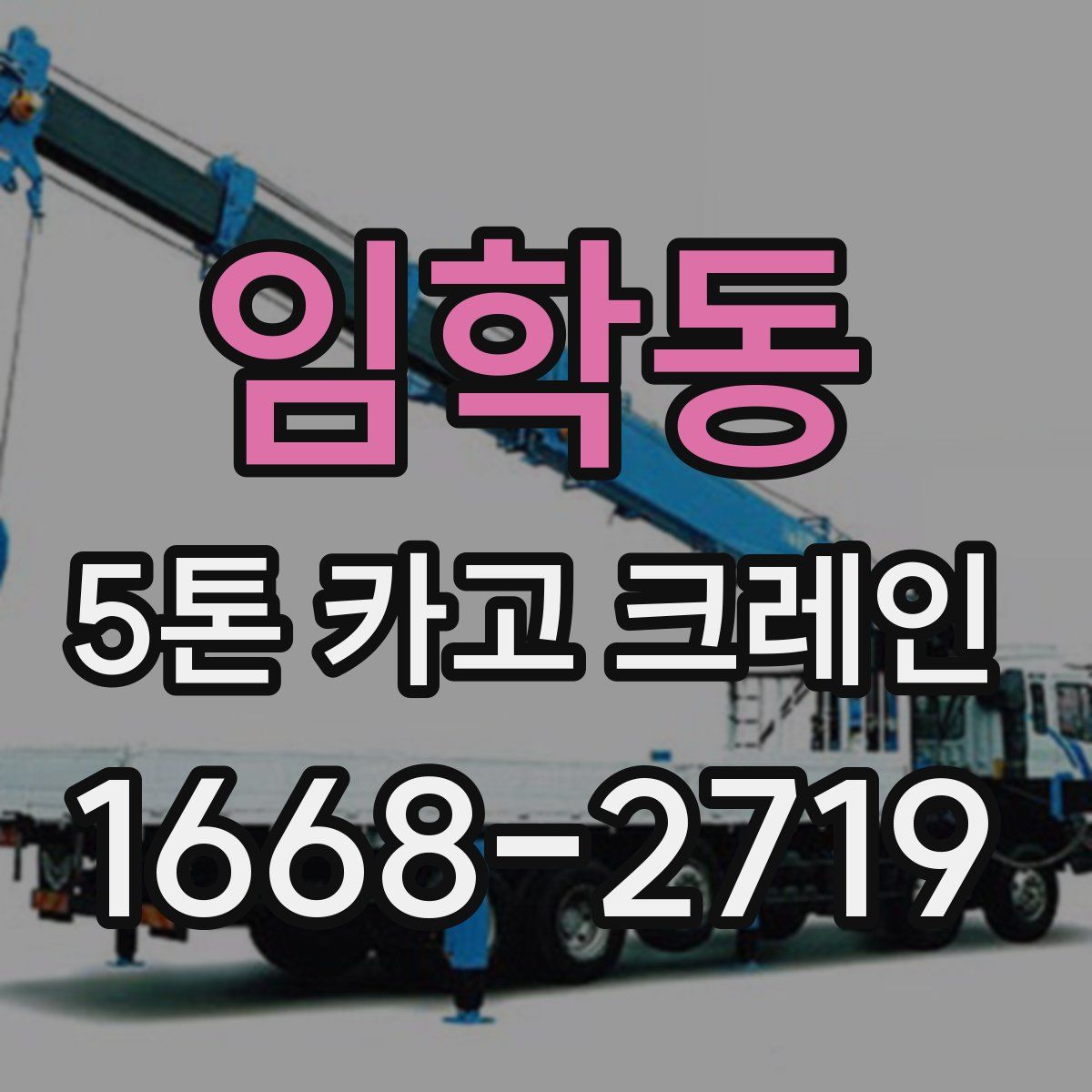 임학동 5톤 카고 크레인