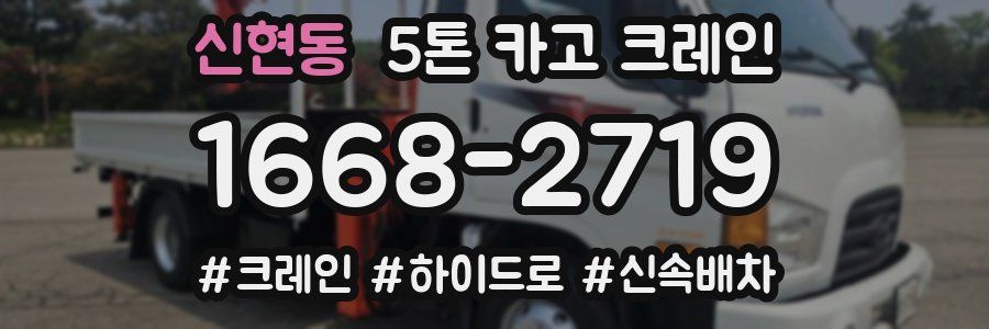 신현동 5톤 카고 크레인