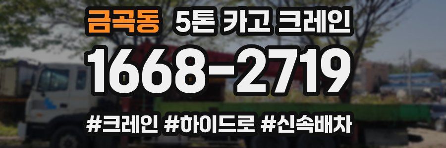 금곡동 5톤 카고 크레인